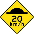 Australie-Occidentale, Australie (ralentisseurs, appelés « speed bumps »)