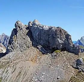 Vue de la Westliche Karwendelspitze.