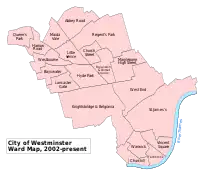 Districts de la Cité de Westminster.