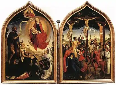 Diptyque dit de Jeanne de France (vers 1465)entourage de Rogier van der Weyden