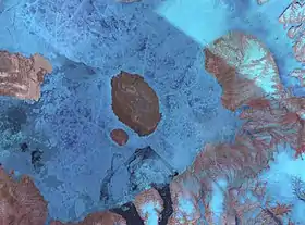 Photo Satellite de la NASA de l'île Graham.