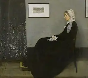 Arrangement en gris et noir no 1, 1871, huile sur toile, 144,3 cm x 162.4 cm, musée d'Orsay, Paris.