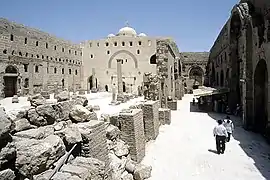 Monastère Blanc (en) de Sohag Vue Est de la nef