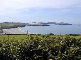 Ramsey depuis le nord de Porth Lleuog.