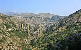 Le viaduc de Mala-Rijeka (XXe siècle, Monténégro).