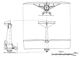 vue en plan de l’avion