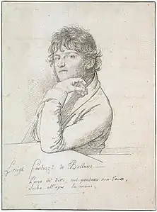 Jean-Baptiste Wicar, Portrait de Luigi Fantuzzi di Belluno (1800).