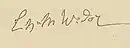 Signature de Charles-Marie Widor
