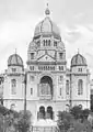 La façade de la synagogue telle que réalisée