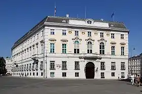 Siège du ministère des Affaires étrangères de la double monarchie, sur la Ballhausplatz de Vienne (aujourd'hui, résidence officielle du chancelier fédéral autrichien).