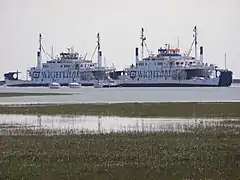 Les ferries de l'Île de Wight.