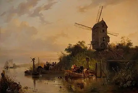 Marais avec moulin à vent(1836)Musée Boijmans Van Beuningen