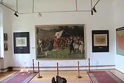 Le Soulèvement de Takovo, tableau de Paja Jovanović, 1895 dans le musée.