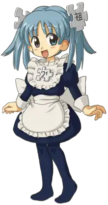 Wikipe-tan, personnification moe de Wikipédia. La princesse Clarisse serait à l’origine du phénomène moe.