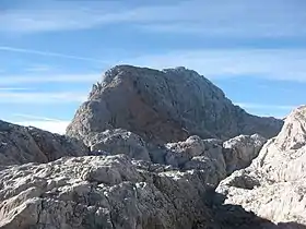 Vue de la face nord-est du Wildalmrotkopf.