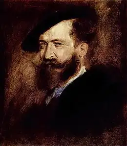 Portrait de Wilhelm Busch, vers 1877, Musée de l'Ermitage, Saint-Pétersbourg