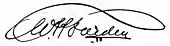 signature de Wilhelm Hansen Færden