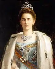 Portrait de la reine Wilhelmina (1898), huile sur toile, localisation inconnue.