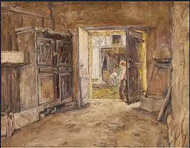 Enfant à la porte