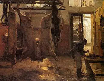 Willem Bastiaan Tholen, Le soleil à l'abattoir (av. 1931, Rijksmuseum Amsterdam).