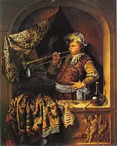 Le Trompettiste (1700),Gemäldegalerie Alte Meister, Dresde.