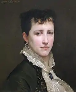 Portrait d'Elisabeth Jane Gardner (1879), par William Bouguereau, , localisation inconnue