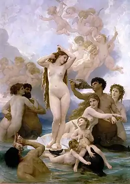 Bouguereau, La Naissance de Vénus, 1879