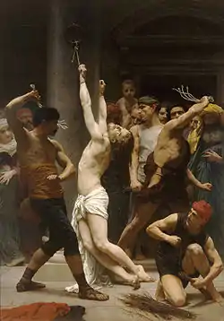 La Flagellation de Notre Seigneur Jésus-Christ. William Bouguereau. Huile sur toile, 1880. En dépôt à la cathédrale Saint-Louis de La Rochelle.