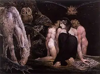 William Blake Hécate ou La nuit de joie d'Enitharmon.