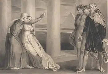 William Blake, Tiriel soutenant son épouse mourante Myratana.