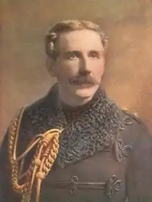Portrait peint en couleur d'un homme