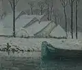 Paysage enneigé avec barge, 1911