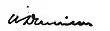 Signature de William Dennison