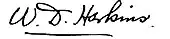 signature de William Draper Harkins