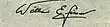 Signature de William Simon