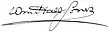 Signature de William Hall-Jones