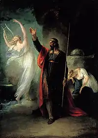 Prospero et Ariel par William Hamilton.