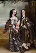 Willem II, prince d'Orange et Maria Stuart, vers 1650, par Gerrit van Honthorst