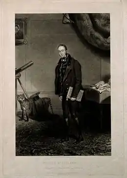 Portrait de William Kitchiner, manière noire (1827)
