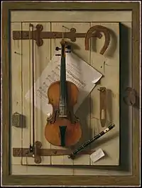 Nature morte violon et musique, William Michael Harnett.