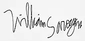 Signature de William Saroyan