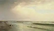 Seascape with Distant Lighthouse, Atlantic City, New Jersey (1873)