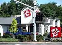 Un restaurant Jack in the Box à Willits, en Californie