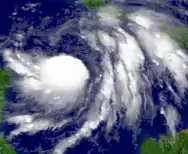 Wilma au stade tempête tropicale à T3,0