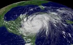 Ouragan Wilma, le 15 octobre 2005 à 19 h 15 UTC.