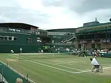 Partie de tennis handisport à Wimbledon
