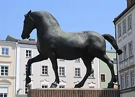 Statue en hommage à la race à Pfarrkirchen