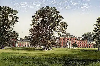 Wimpole Hall en 1880