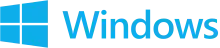 Logo de Windows de 2012 à 2015. Sur Windows 8 et 8.1.