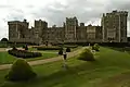 Façade est du château de Windsor, Berkshire reconstruit par Wyatville (1824-1840)